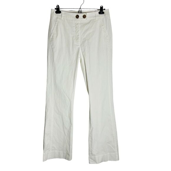 Red Valentino White Khaki Pants Sz 48/US 16 Wide Leg High Rise - Picture 1 of 5